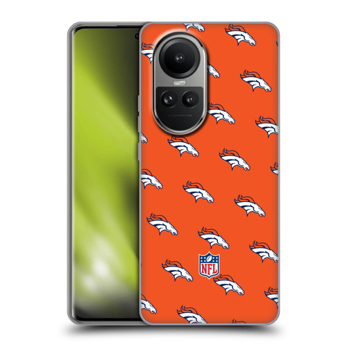 NFL Denver Broncos Artwork Patterns Soft Gel Case for OPPO Reno10 5G / Reno10 Pro 5G