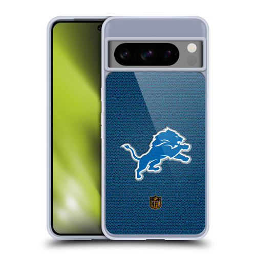 NFL Detroit Lions Logo Football Soft Gel Case for Google Pixel 8 Pro