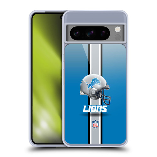 NFL Detroit Lions Logo Helmet Soft Gel Case for Google Pixel 8 Pro