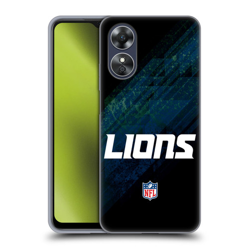 NFL Detroit Lions Logo Blur Soft Gel Case for OPPO A17