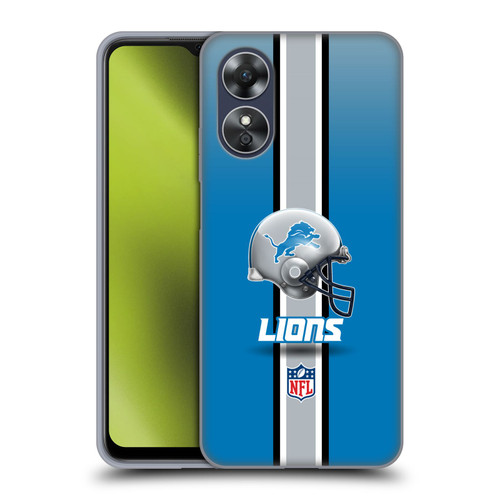 NFL Detroit Lions Logo Helmet Soft Gel Case for OPPO A17