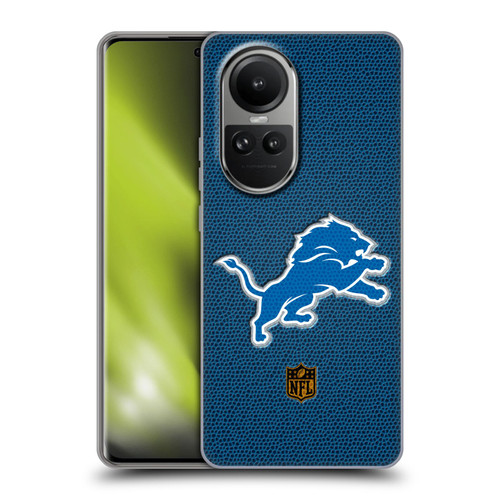 NFL Detroit Lions Logo Football Soft Gel Case for OPPO Reno10 5G / Reno10 Pro 5G