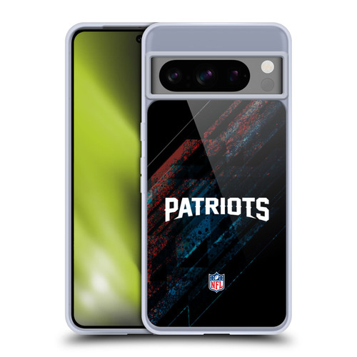 NFL New England Patriots Logo Blur Soft Gel Case for Google Pixel 8 Pro
