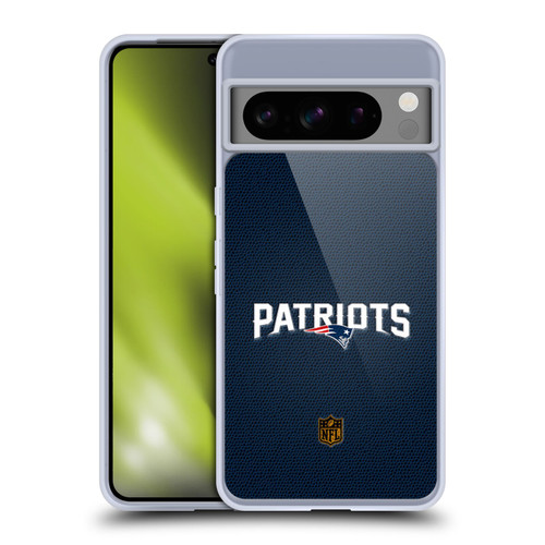 NFL New England Patriots Logo Football Soft Gel Case for Google Pixel 8 Pro