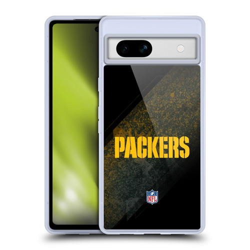 NFL Green Bay Packers Logo Blur Soft Gel Case for Google Pixel 7a