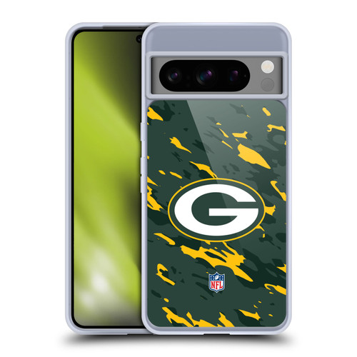 NFL Green Bay Packers Logo Camou Soft Gel Case for Google Pixel 8 Pro