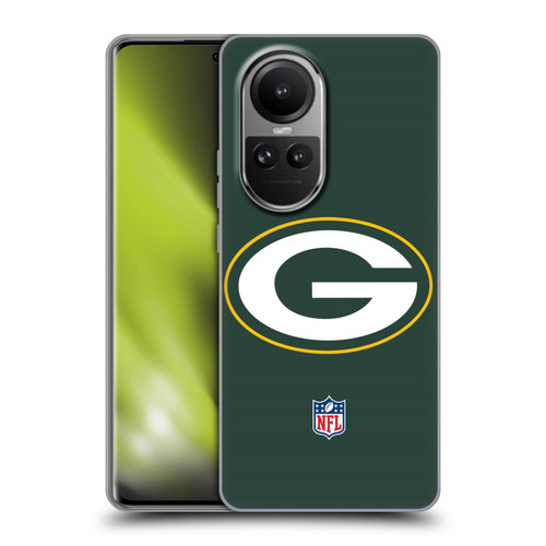 NFL Green Bay Packers Logo Plain Soft Gel Case for OPPO Reno10 5G / Reno10 Pro 5G