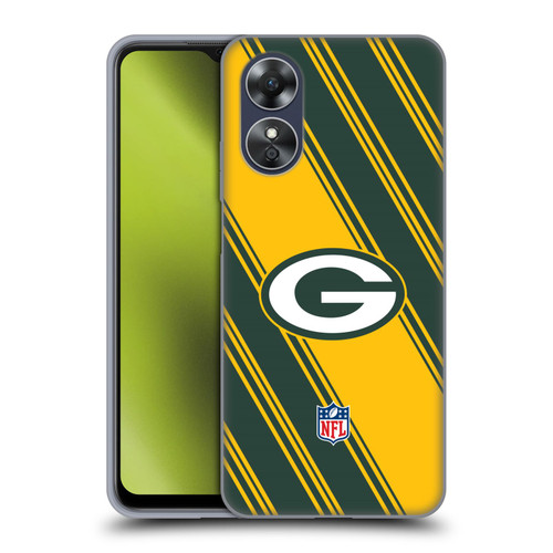 NFL Green Bay Packers Artwork Stripes Soft Gel Case for OPPO A17