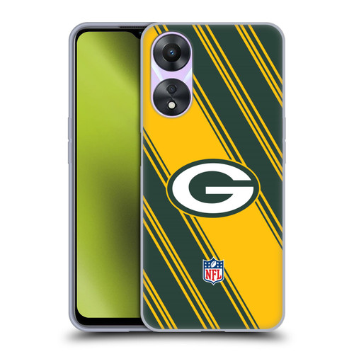 NFL Green Bay Packers Artwork Stripes Soft Gel Case for OPPO A78 5G