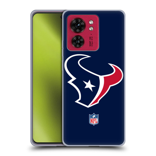 NFL Houston Texans Logo Plain Soft Gel Case for Motorola Moto Edge 40