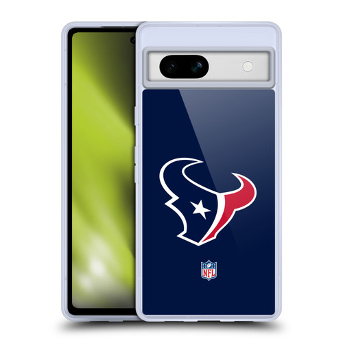 NFL Houston Texans Logo Plain Soft Gel Case for Google Pixel 7a