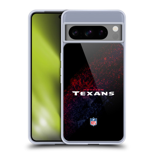 NFL Houston Texans Logo Blur Soft Gel Case for Google Pixel 8 Pro