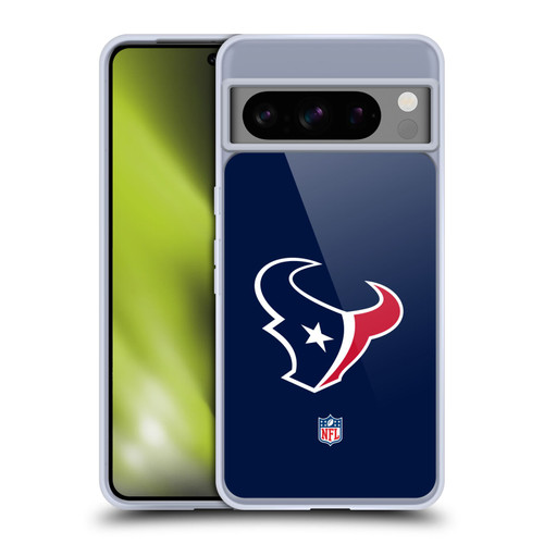NFL Houston Texans Logo Plain Soft Gel Case for Google Pixel 8 Pro