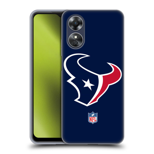 NFL Houston Texans Logo Plain Soft Gel Case for OPPO A17