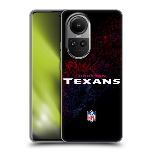 NFL Houston Texans Logo Blur Soft Gel Case for OPPO Reno10 5G / Reno10 Pro 5G