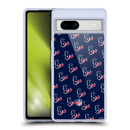 NFL Houston Texans Artwork Patterns Soft Gel Case for Google Pixel 7a