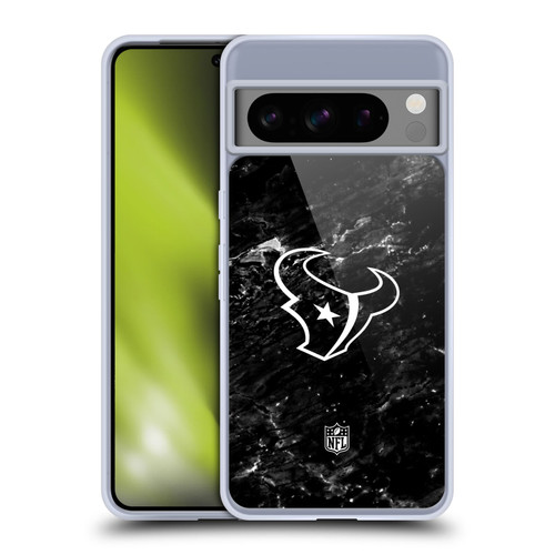 NFL Houston Texans Artwork Marble Soft Gel Case for Google Pixel 8 Pro
