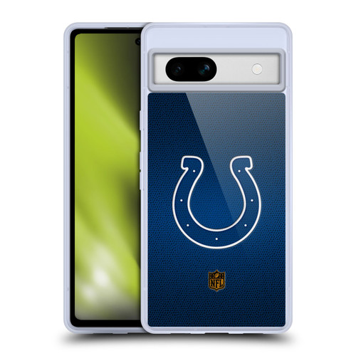 NFL Indianapolis Colts Logo Football Soft Gel Case for Google Pixel 7a