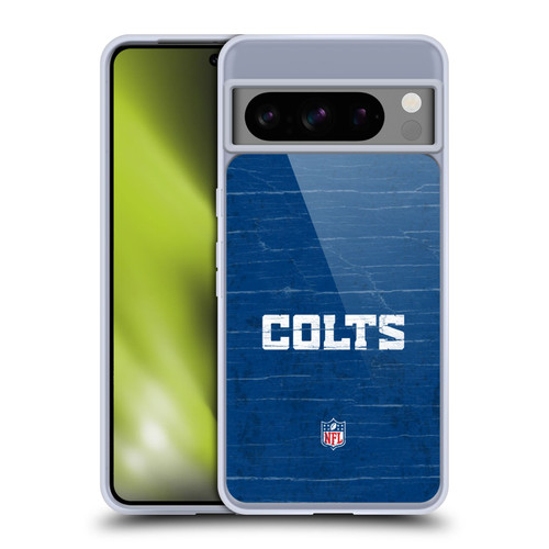 NFL Indianapolis Colts Logo Distressed Look Soft Gel Case for Google Pixel 8 Pro