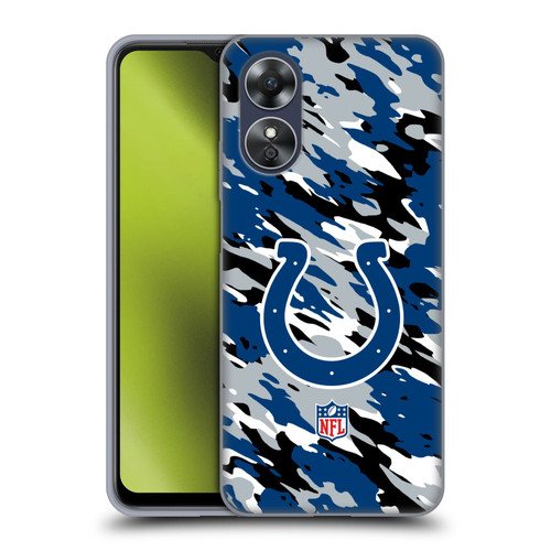 NFL Indianapolis Colts Logo Camou Soft Gel Case for OPPO A17