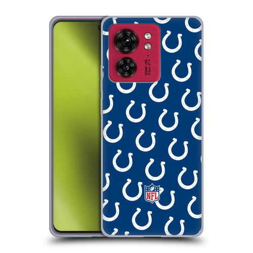 NFL Indianapolis Colts Artwork Patterns Soft Gel Case for Motorola Moto Edge 40