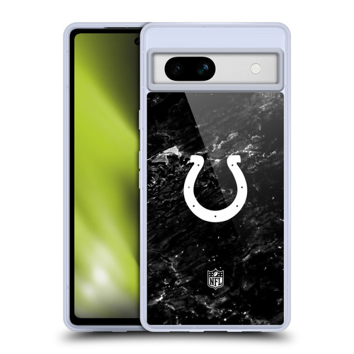 NFL Indianapolis Colts Artwork Marble Soft Gel Case for Google Pixel 7a