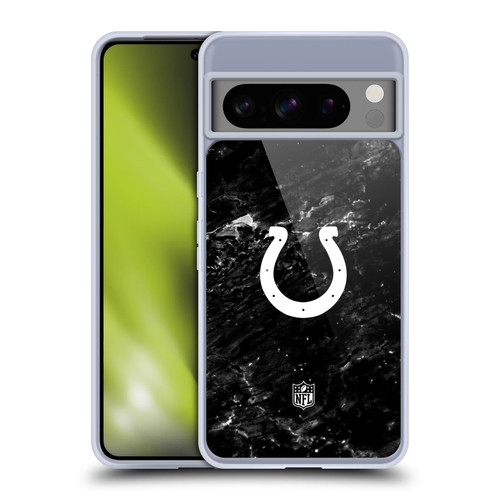 NFL Indianapolis Colts Artwork Marble Soft Gel Case for Google Pixel 8 Pro