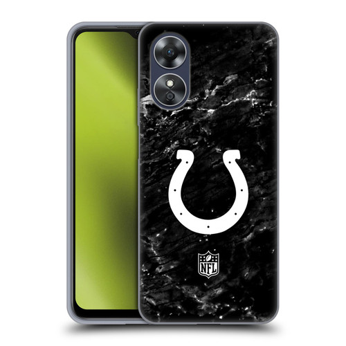 NFL Indianapolis Colts Artwork Marble Soft Gel Case for OPPO A17