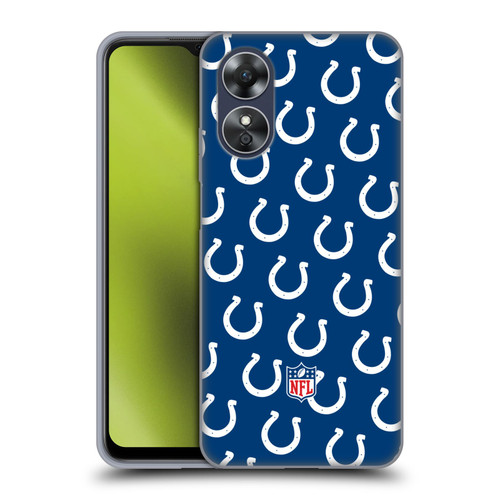 NFL Indianapolis Colts Artwork Patterns Soft Gel Case for OPPO A17