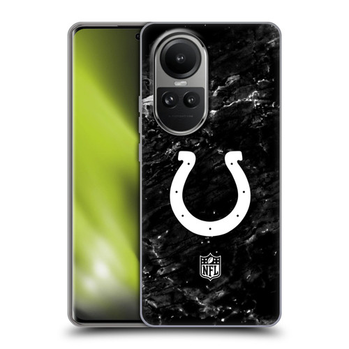 NFL Indianapolis Colts Artwork Marble Soft Gel Case for OPPO Reno10 5G / Reno10 Pro 5G