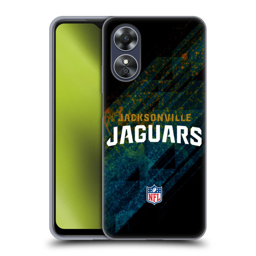 NFL Jacksonville Jaguars Logo Blur Soft Gel Case for OPPO A17