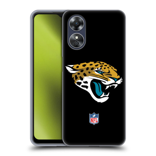 NFL Jacksonville Jaguars Logo Plain Soft Gel Case for OPPO A17