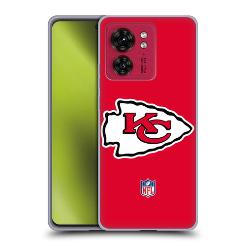 NFL Kansas City Chiefs Logo Plain Soft Gel Case for Motorola Moto Edge 40