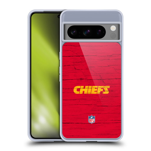 NFL Kansas City Chiefs Logo Distressed Look Soft Gel Case for Google Pixel 8 Pro