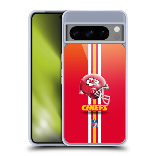 NFL Kansas City Chiefs Logo Helmet Soft Gel Case for Google Pixel 8 Pro