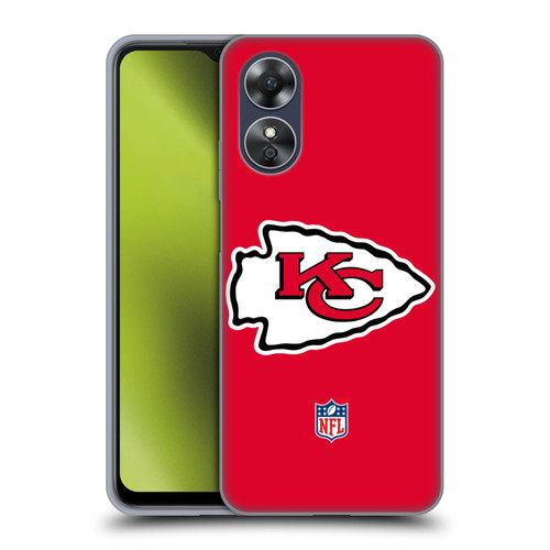 NFL Kansas City Chiefs Logo Plain Soft Gel Case for OPPO A17