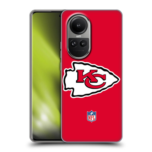 NFL Kansas City Chiefs Logo Plain Soft Gel Case for OPPO Reno10 5G / Reno10 Pro 5G