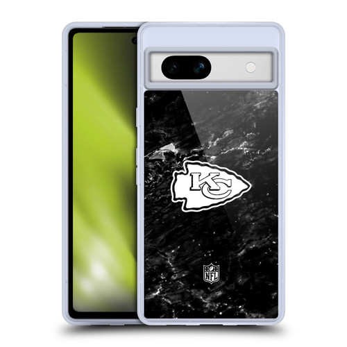 NFL Kansas City Chiefs Artwork Marble Soft Gel Case for Google Pixel 7a