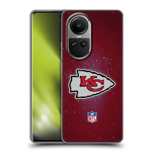 NFL Kansas City Chiefs Artwork LED Soft Gel Case for OPPO Reno10 5G / Reno10 Pro 5G