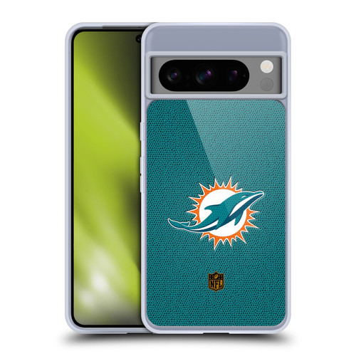 NFL Miami Dolphins Logo Football Soft Gel Case for Google Pixel 8 Pro