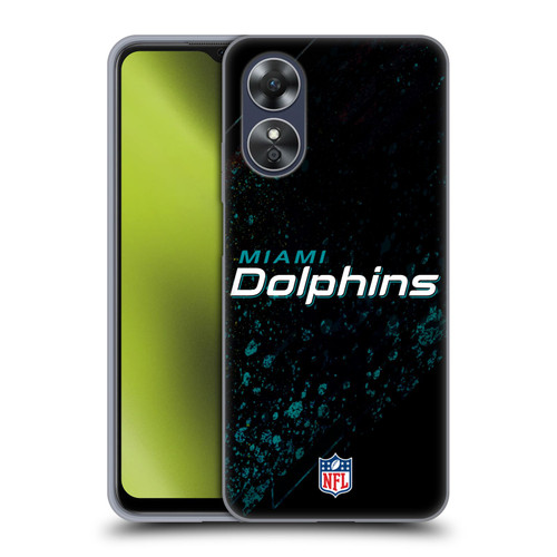 NFL Miami Dolphins Logo Blur Soft Gel Case for OPPO A17