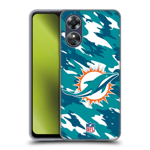 NFL Miami Dolphins Logo Camou Soft Gel Case for OPPO A17