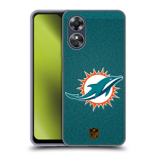 NFL Miami Dolphins Logo Football Soft Gel Case for OPPO A17