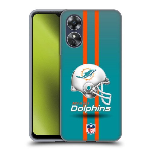 NFL Miami Dolphins Logo Helmet Soft Gel Case for OPPO A17