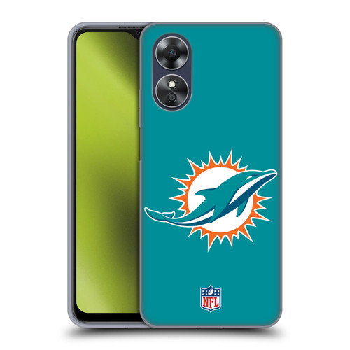 NFL Miami Dolphins Logo Plain Soft Gel Case for OPPO A17