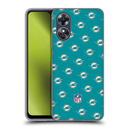 NFL Miami Dolphins Artwork Patterns Soft Gel Case for OPPO A17