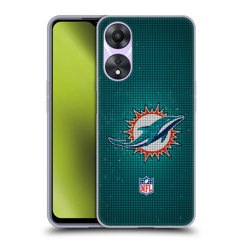 NFL Miami Dolphins Artwork LED Soft Gel Case for OPPO A78 5G