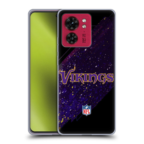 NFL Minnesota Vikings Logo Blur Soft Gel Case for Motorola Moto Edge 40