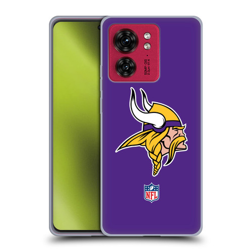 NFL Minnesota Vikings Logo Plain Soft Gel Case for Motorola Moto Edge 40