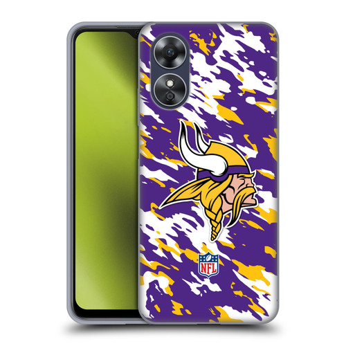 NFL Minnesota Vikings Logo Camou Soft Gel Case for OPPO A17